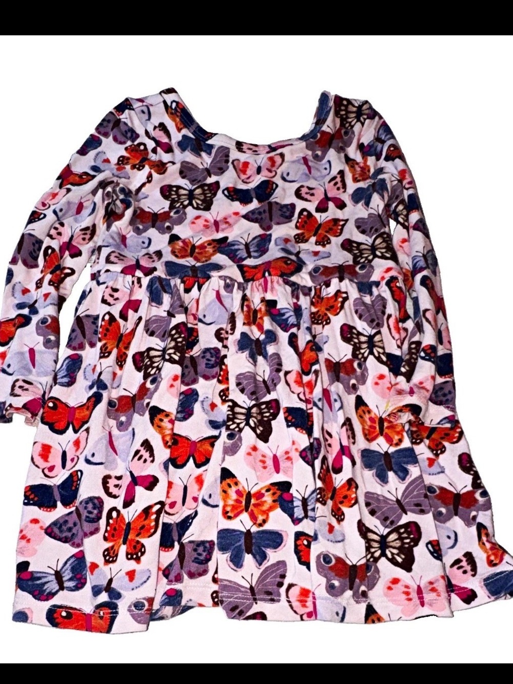 Play By Little Sleepies Purple Butterfly Dress 18-24m Long Sleeve Bamboo